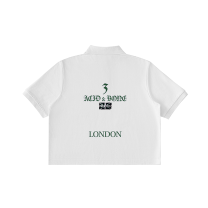 ACID & BONE Women's Cropped London Polo Shirt