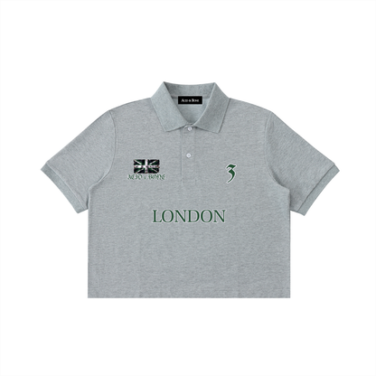 ACID & BONE Women's Cropped London Polo Shirt
