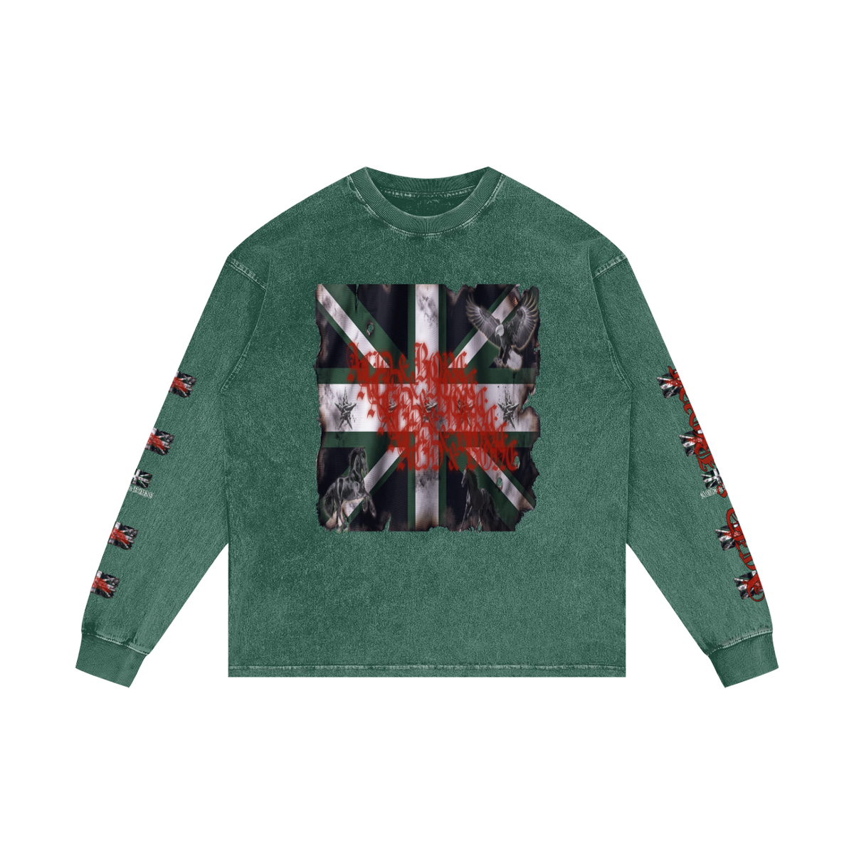 ACID & BONE Green Jack Long-Sleeve T-Shirt