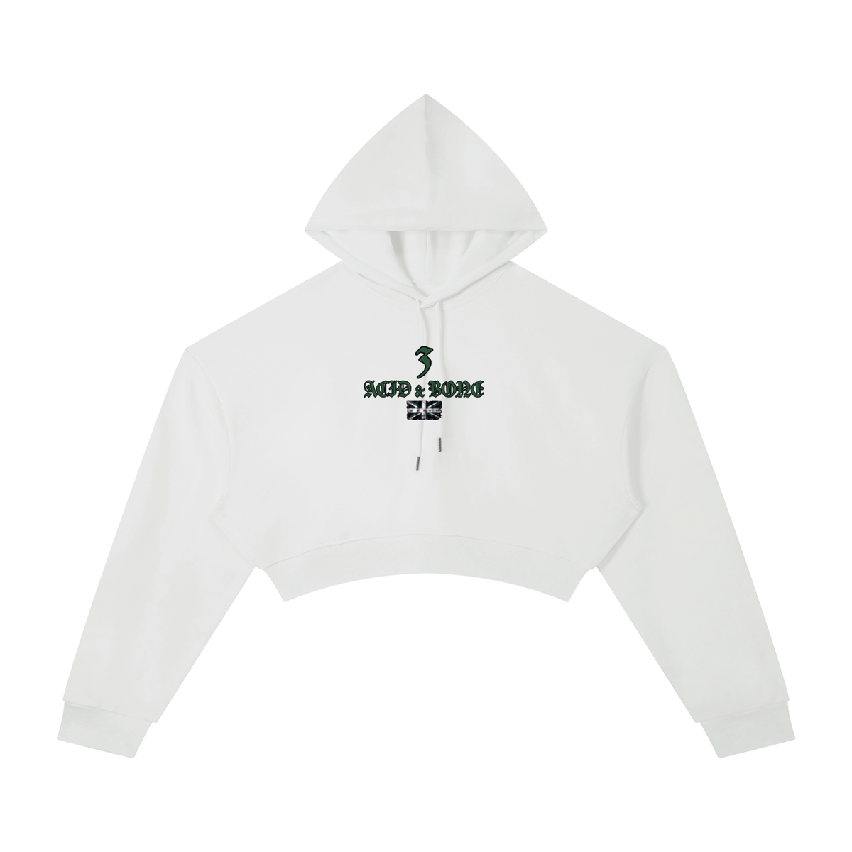 ACID & BONE Women's Cropped Captain's Hoodie