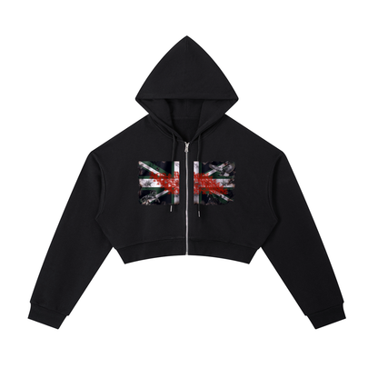 ACID & BONE Women's Green Jack Zip-Up Hoodie