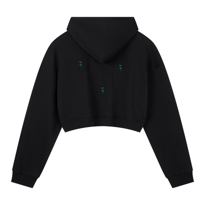 ACID & BONE Women's Cropped Captain's Hoodie