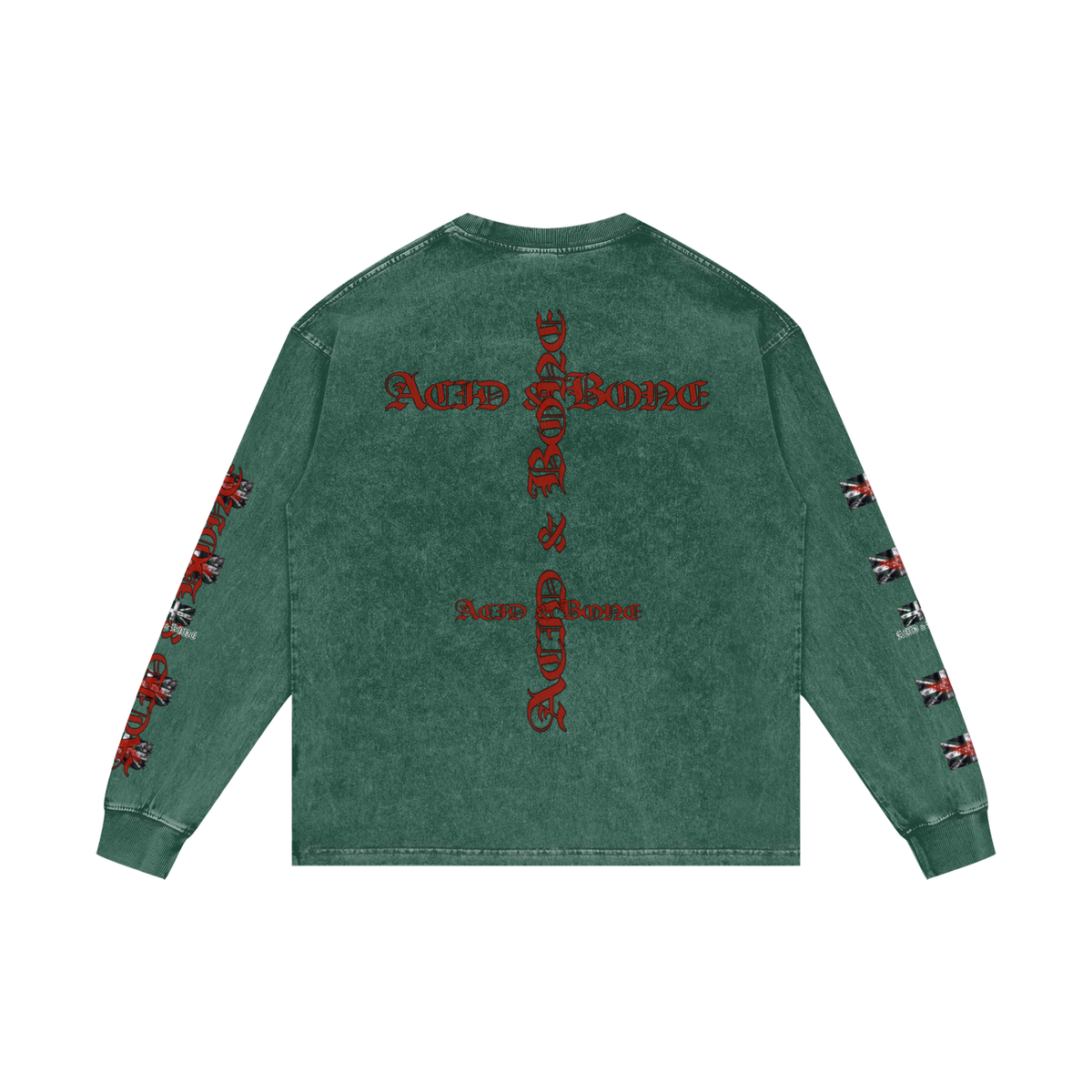 ACID & BONE Green Jack Long-Sleeve T-Shirt