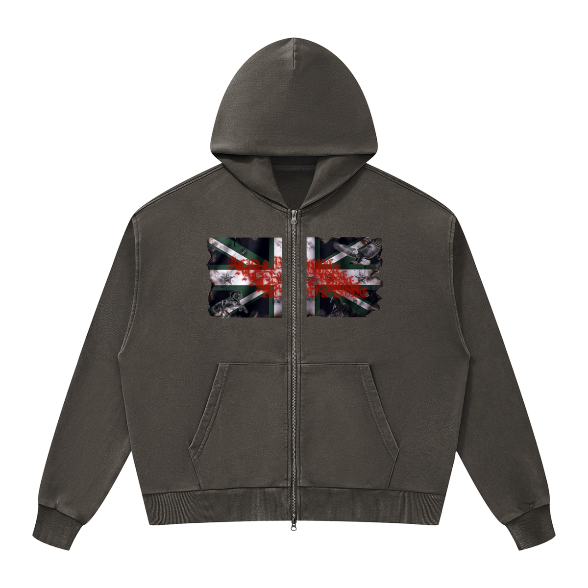 ACID & BONE Green Jack Zip-Up Jacket