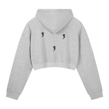ACID & BONE Women's Cropped Captain's Hoodie