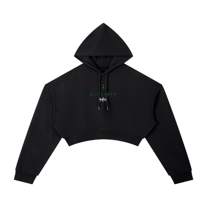 ACID & BONE Women's Cropped Captain's Hoodie