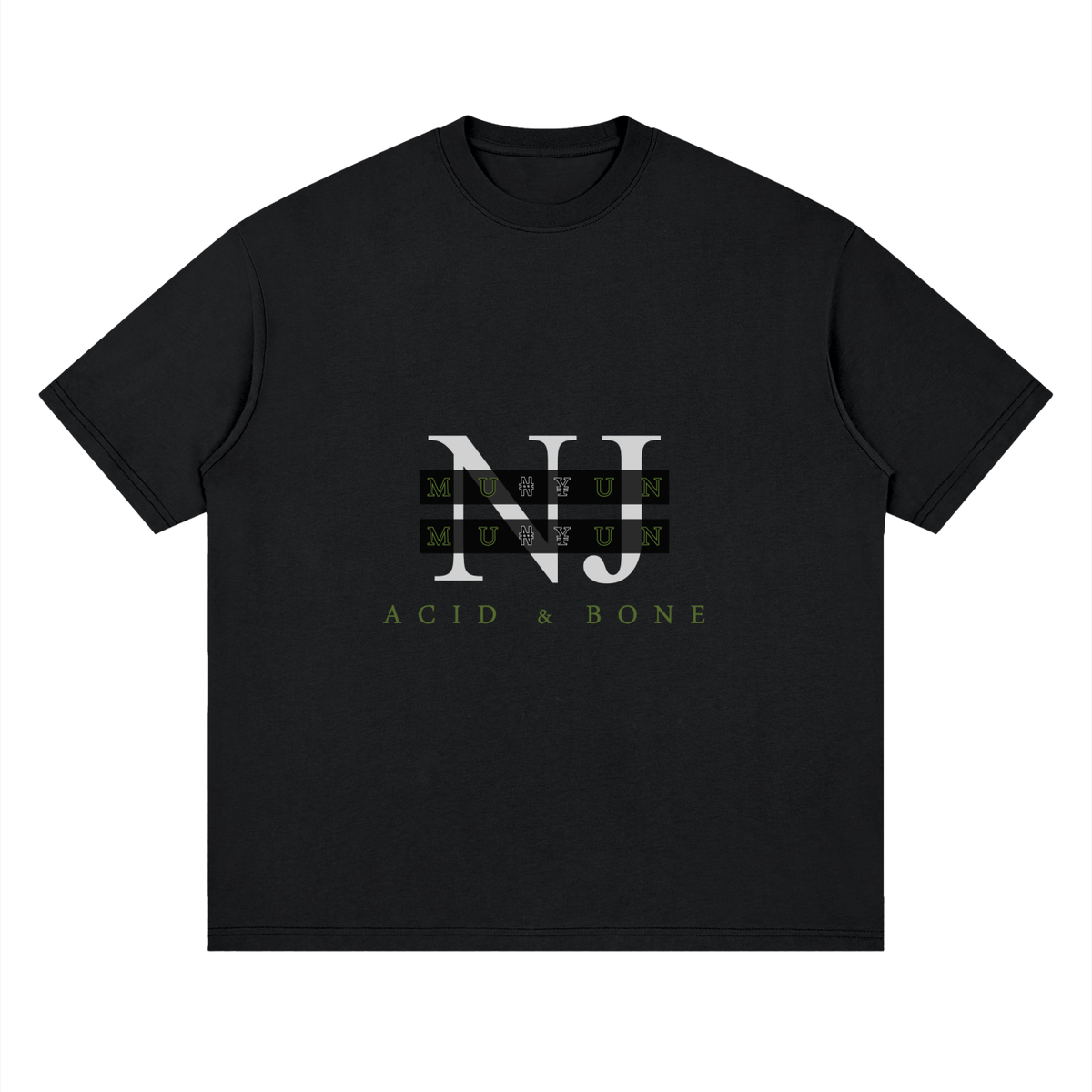 ACID & BONE "NJ MU₦¥UN" T-Shirt