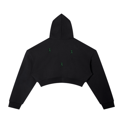 ACID & BONE Women's Cropped Captain's Hoodie