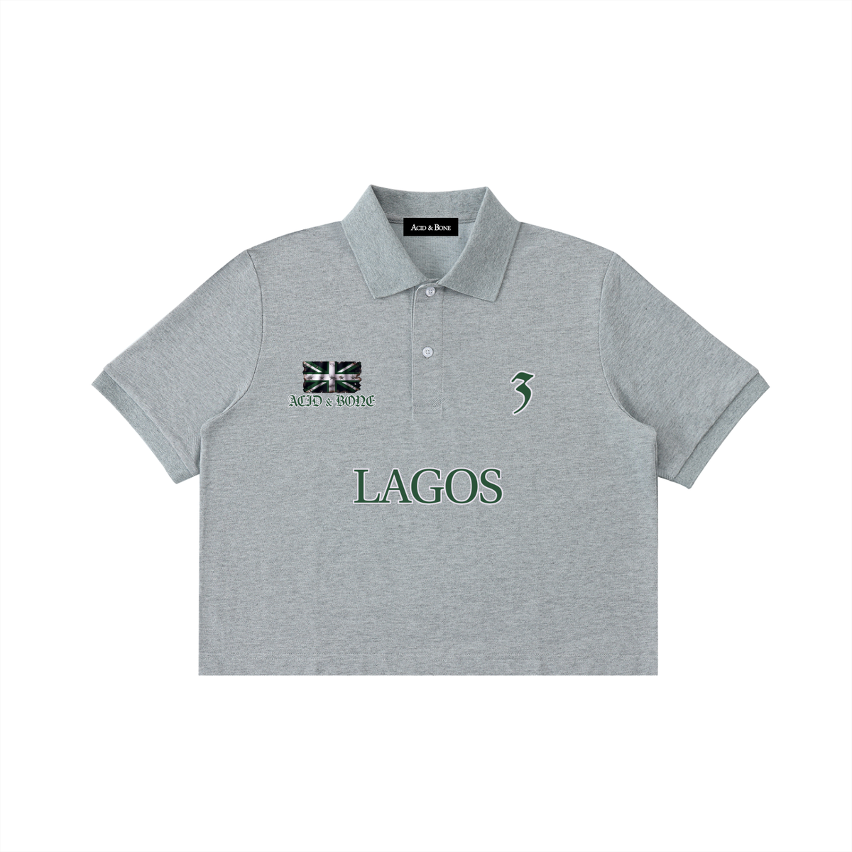 ACID & BONE Women's Cropped Lagos Polo Shirt