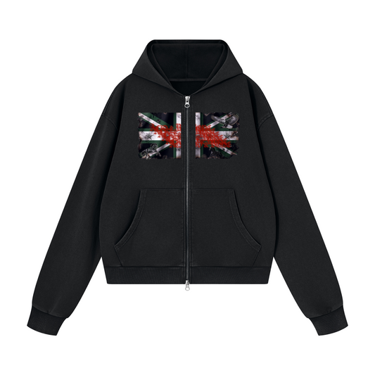 ACID & BONE Green Jack Zip-Up Jacket