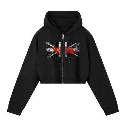 ACID & BONE Women's Green Jack Zip-Up Hoodie
