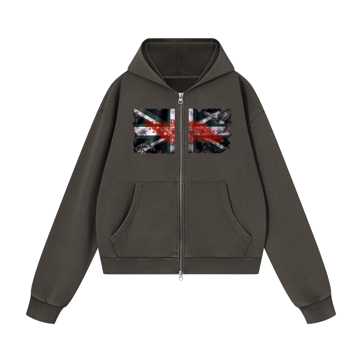 ACID & BONE Green Jack Zip-Up Jacket