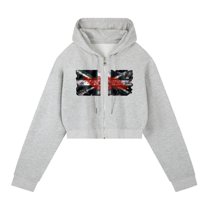 ACID & BONE Women's Green Jack Zip-Up Hoodie