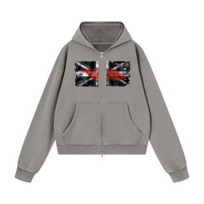 ACID & BONE Green Jack Zip-Up Jacket
