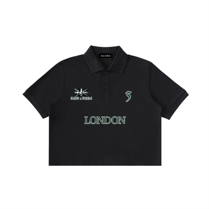 ACID & BONE Women's Cropped London Polo Shirt