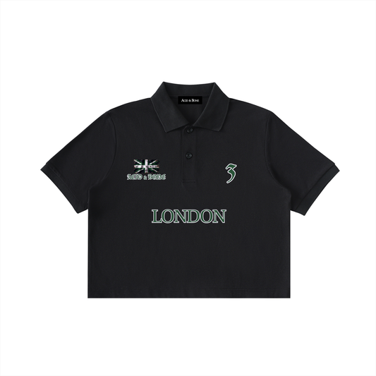 ACID & BONE Women's Cropped London Polo Shirt