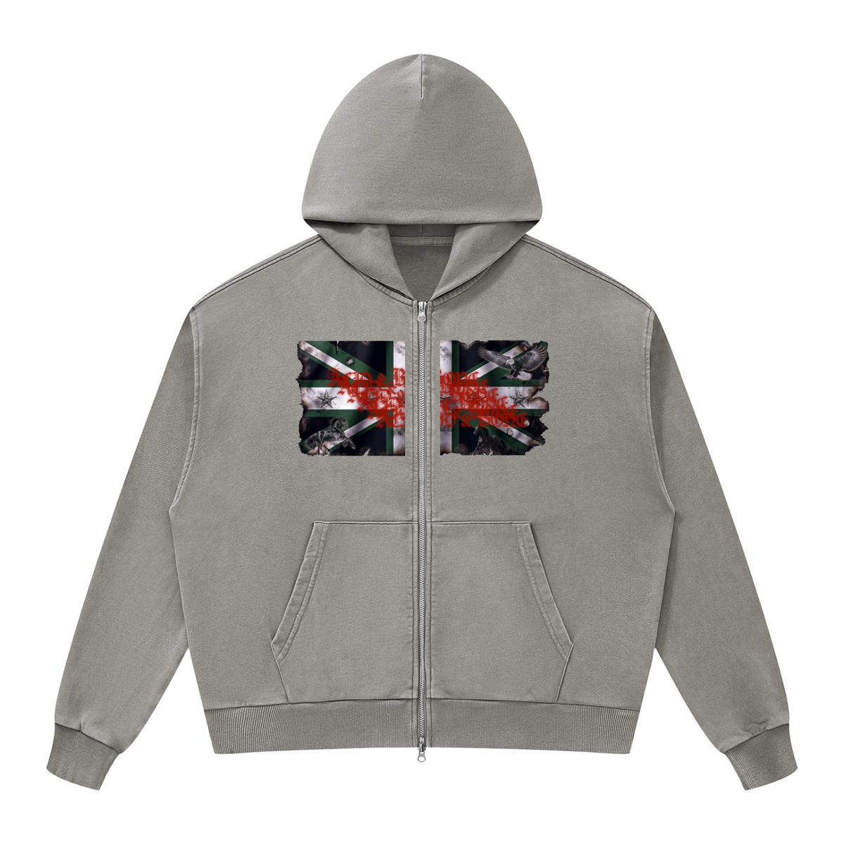 ACID & BONE Green Jack Zip-Up Jacket