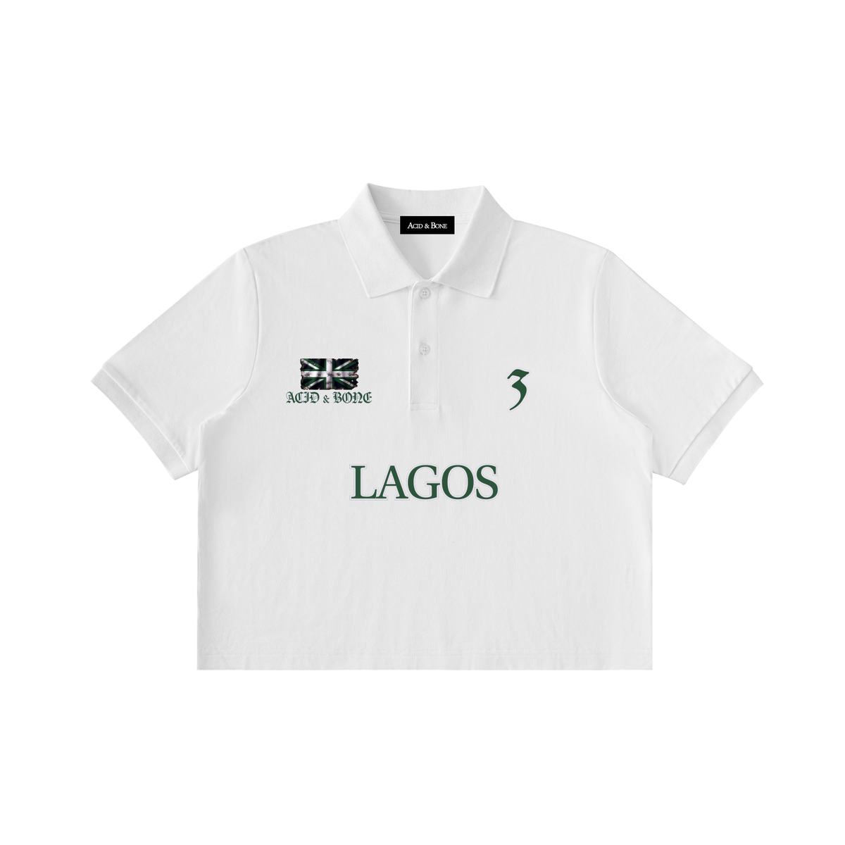 ACID & BONE Women's Cropped Lagos Polo Shirt