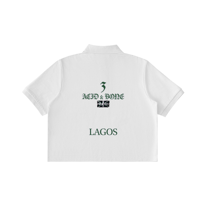 ACID & BONE Women's Cropped Lagos Polo Shirt